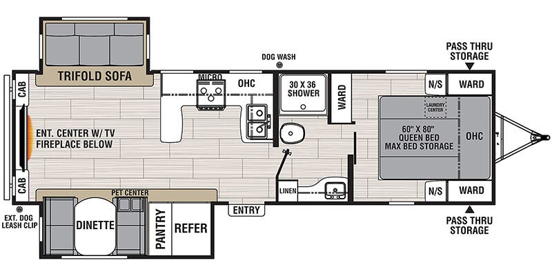 2023 Coachmen Northern Spirit Ultra Lite 2764RE - Floorplan 1
