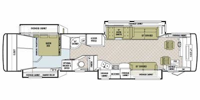 2009 Tiffin Allegro Bus 42 QRP - floorplan 1