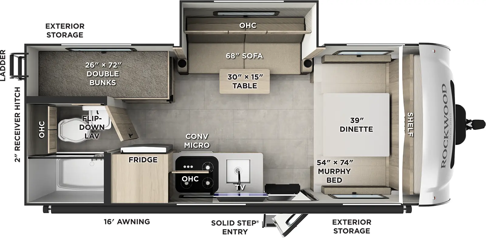 2026 FOREST RIVER 20BHT - Floorplan 1