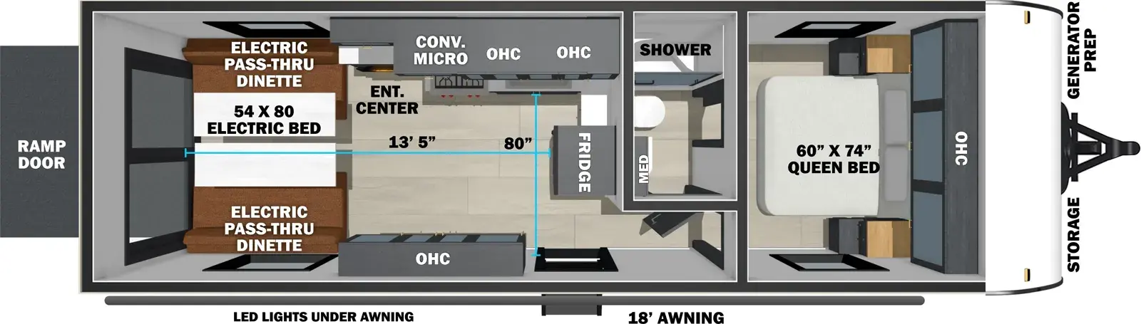 2027 Forest River Stealth 2513 floorplan