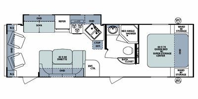2012 FOREST RIVER 292 - Floorplan 1