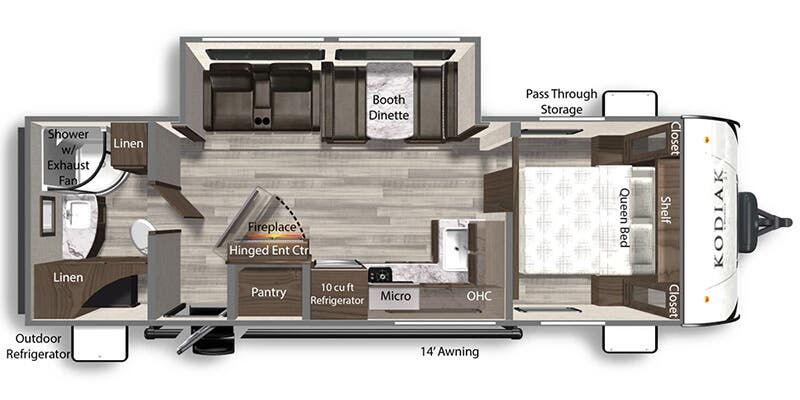 2025 DUTCHMEN KODIAK 260 RBSL - Floorplan 1
