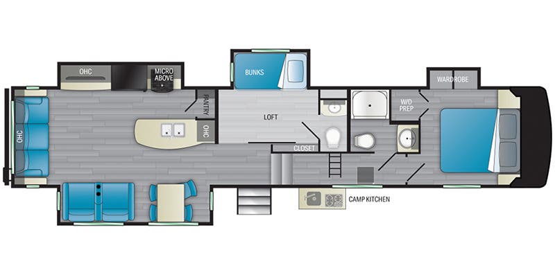2022 HEARTLAND MILESTONE 377MB floorplan
