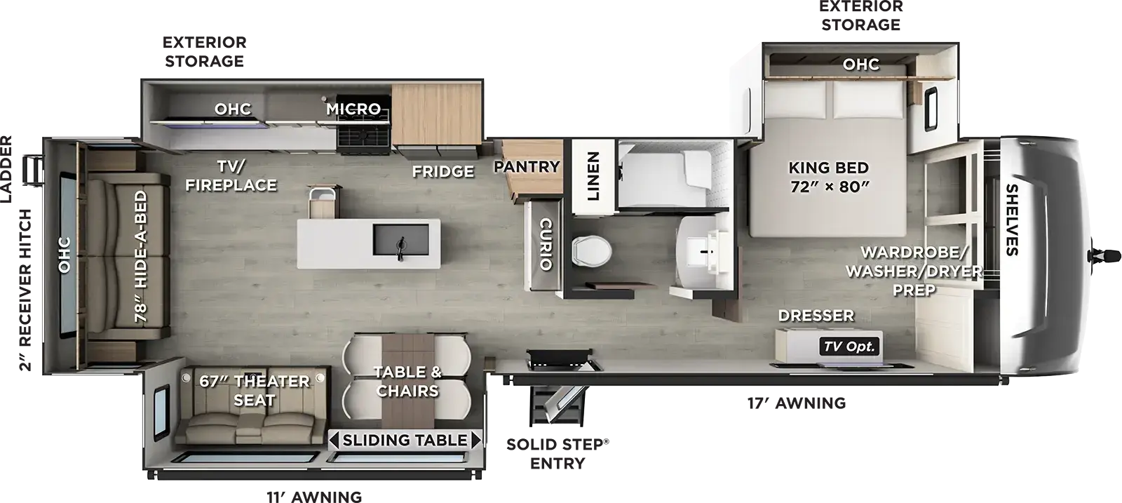 2027 FOREST RIVER 8392RL - Floorplan 1