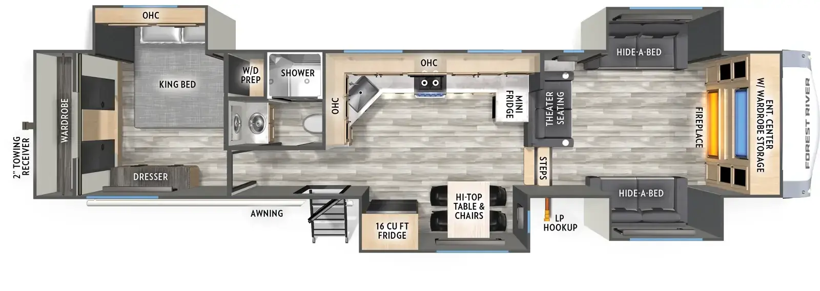2026 FOREST RIVER 35FL - Floorplan 1