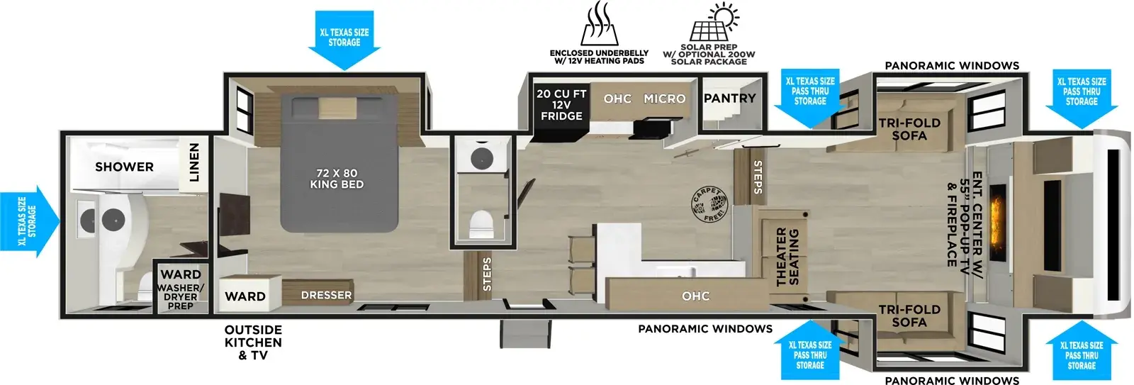 2027 FOREST RIVER 36FL - Floorplan 1