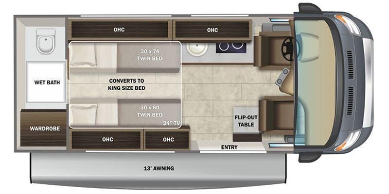 2022 ENTEGRA COACH ETHOS 20T floorplan