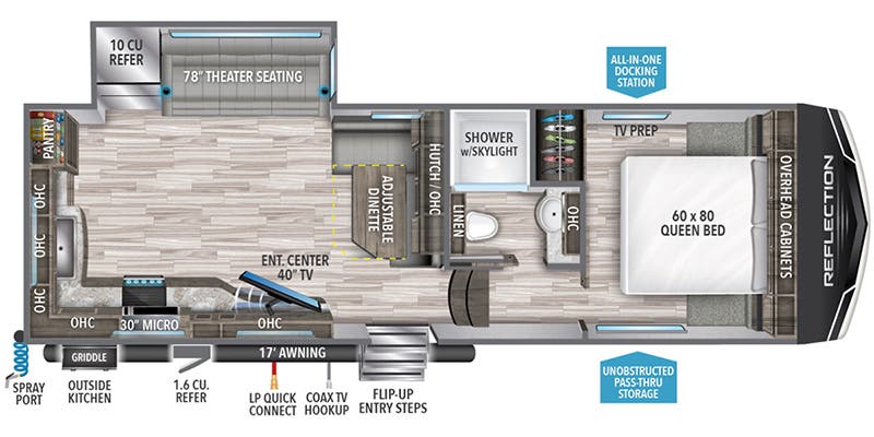 2023 GRAND DESIGN 270BN - Floorplan 1