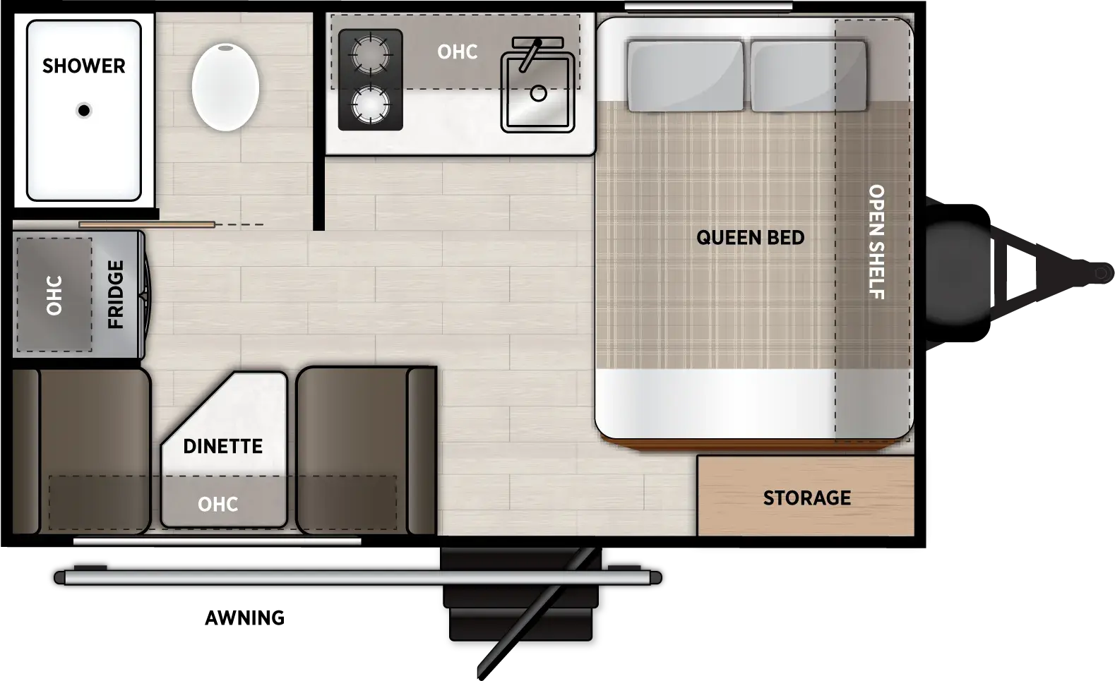 2026 Forest River Salem FSX 135ICE - Floorplan 1