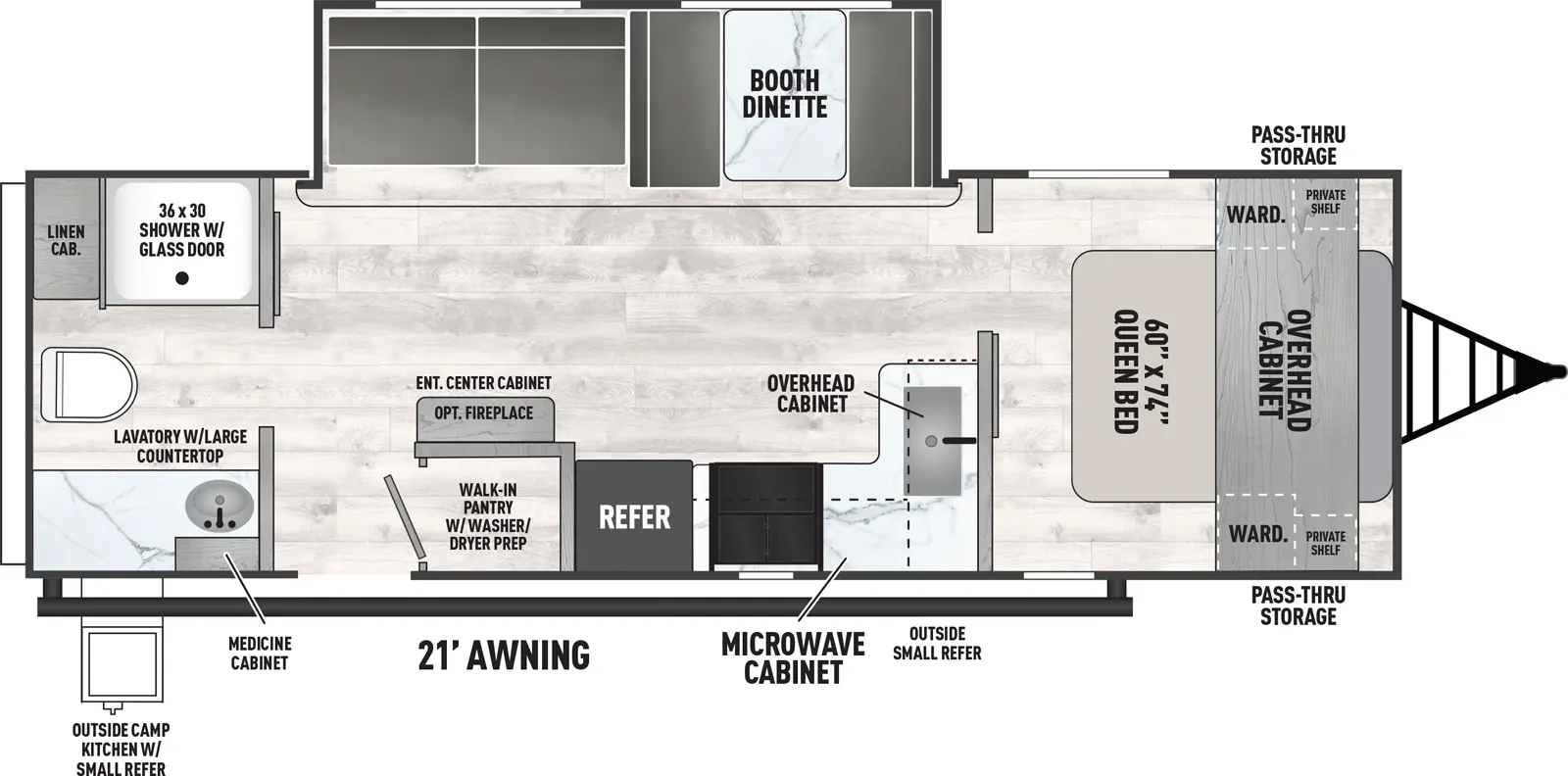 2025 COACHMEN VIKING 25RB - Floorplan 1