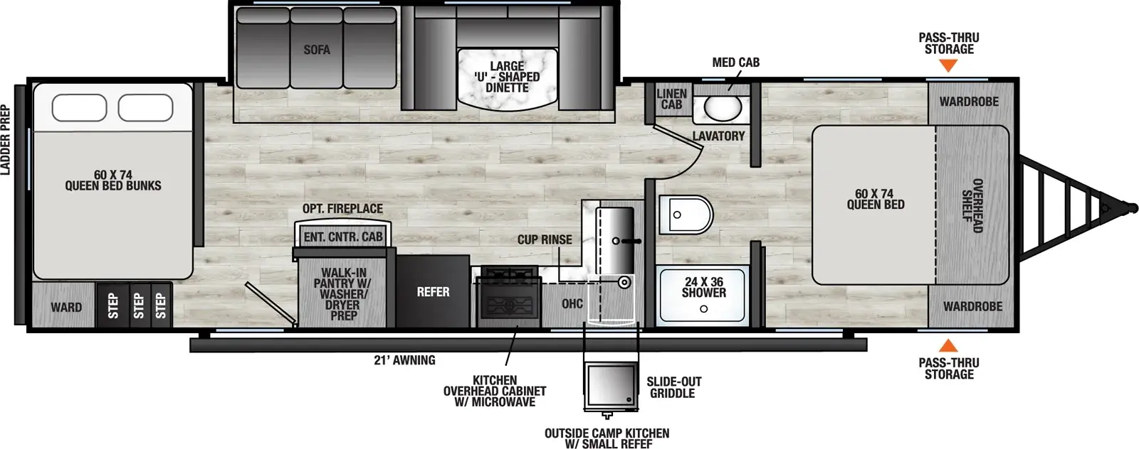2027 COACHMEN VIKING 282TQS - Floorplan 1