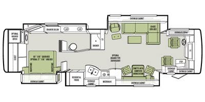 2014 Tiffin Allegro Bus 37 AP - Floorplan 1