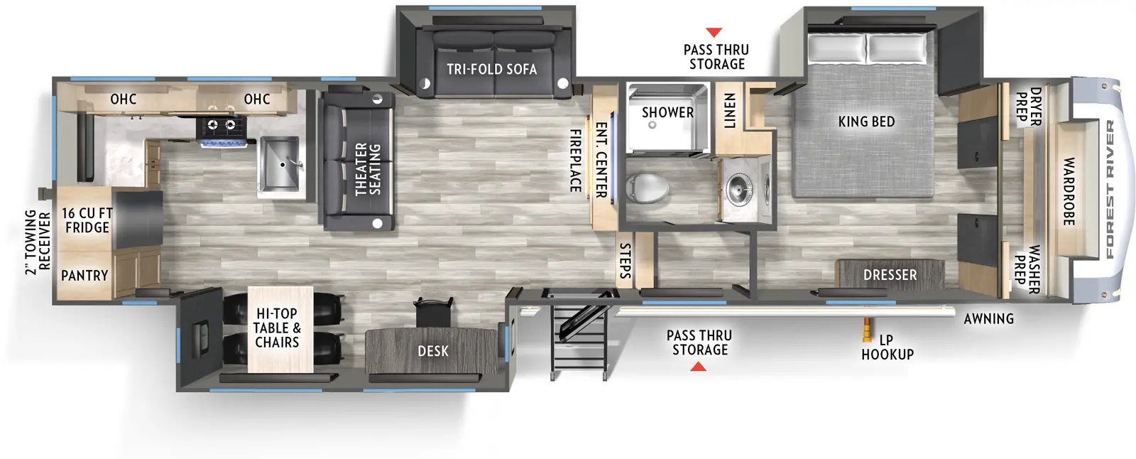 2026 FOREST RIVER 33CHEF - Floorplan 1