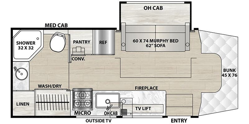 2026 Coachmen Prism Elite 24MBE - Floorplan 1