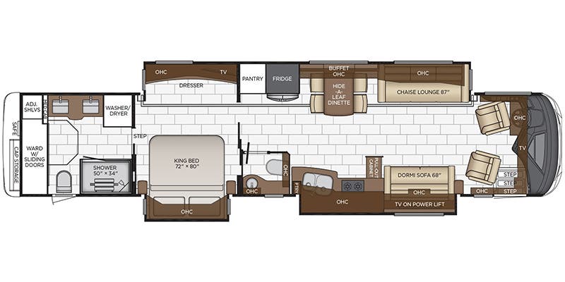 2020 Newmar Mountain Aire 4551 - Floorplan 1