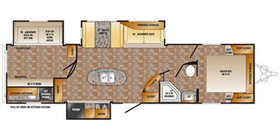 2014 CrossRoads Zinger ZT33BH - Floorplan 1