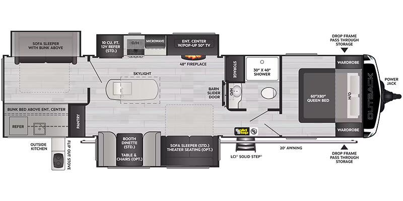 2025 KEYSTONE 340BH - Floorplan 1