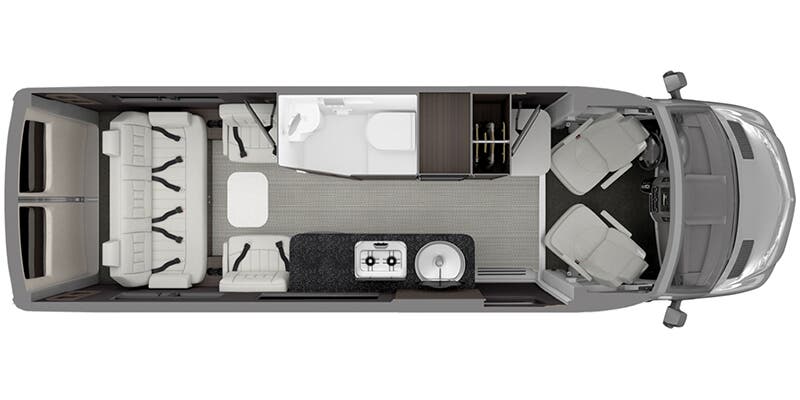 2023 AIRSTREAM INTERSTATE 24GT E-1 PKG - Floorplan 1