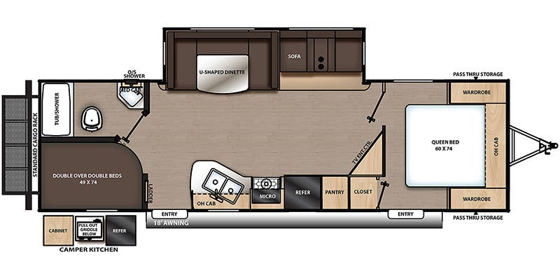 2023 COACHMEN 263BHSCK - Floorplan 1