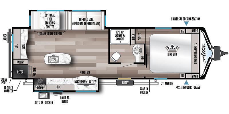 2024 EAST TO WEST 2810KIK - Floorplan 1