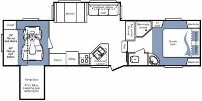 2009 KEYSTONE COUGAR 310SRX HMS - Floorplan 1