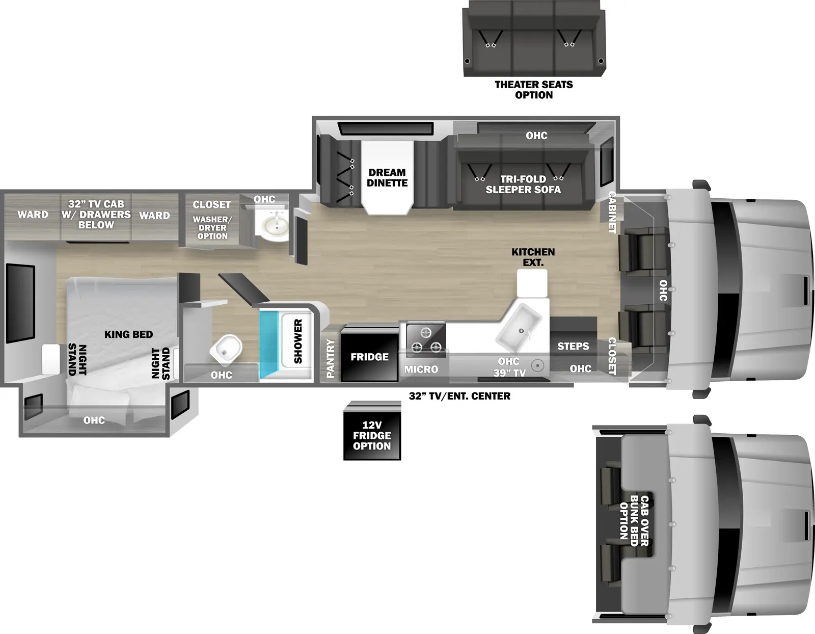 2027 Dynamax DX3 34KD - Floorplan 1