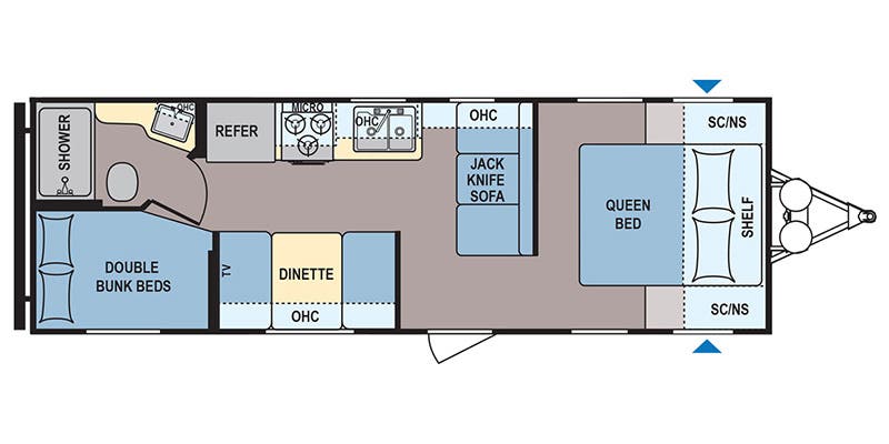 2019 Dutchmen RV Coleman 274BH floorplan