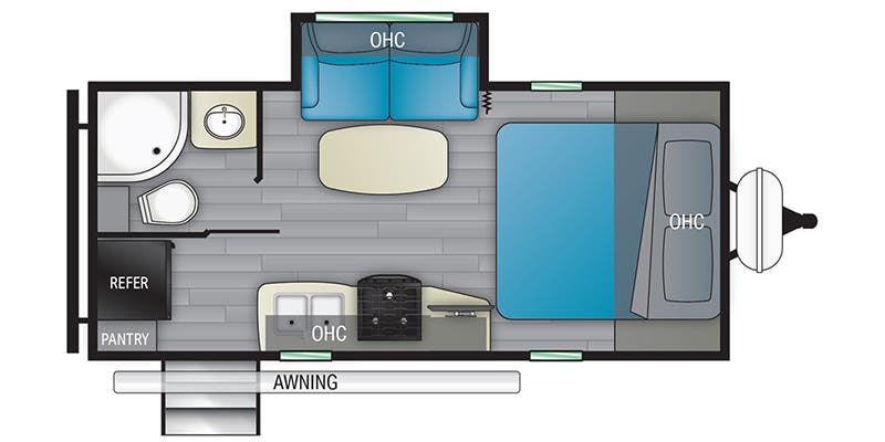 2022 Heartland North Trail Ultra-Lite NT 21RBSS floorplan