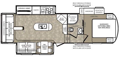 2014 Forest River Wildcat eXtraLite 295RSX - Floorplan 1