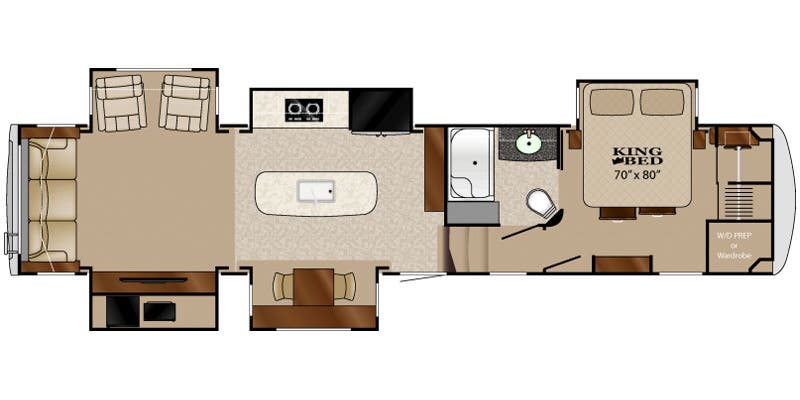 2016 Heartland Landmark 365 LM Charleston floorplan