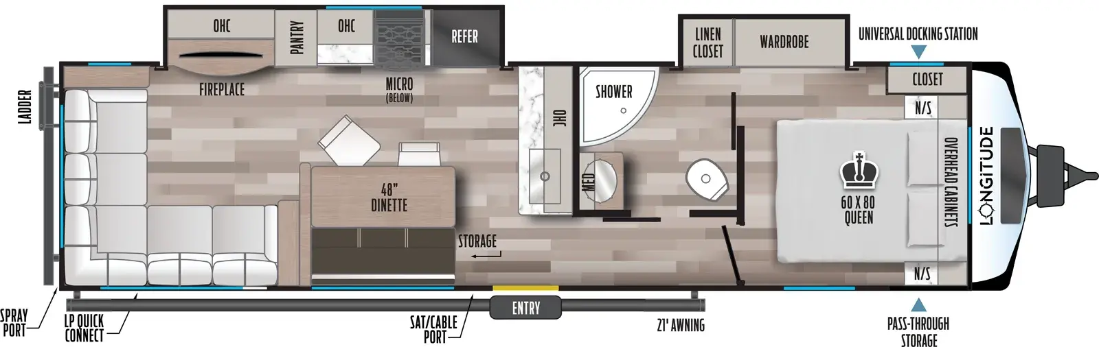 2027 EAST TO WEST 310RL - Floorplan 1