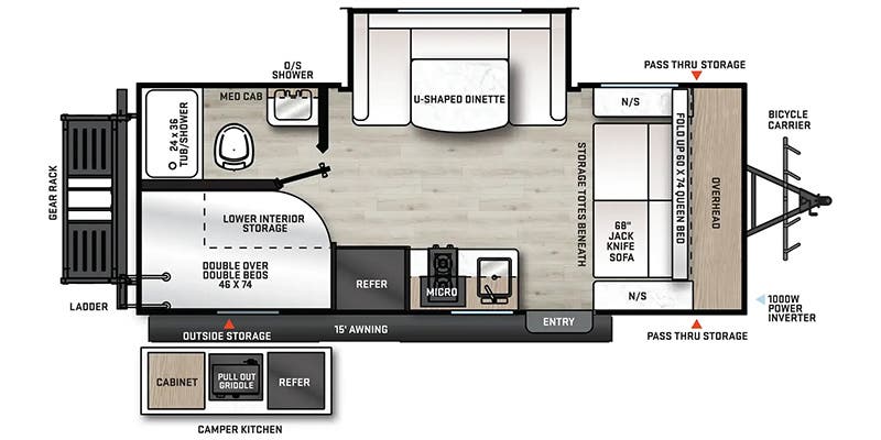 2024 COACHMEN 192BHS - Floorplan 1