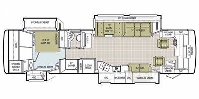 2011 Tiffin Allegro Red 36 QSA - floorplan 1