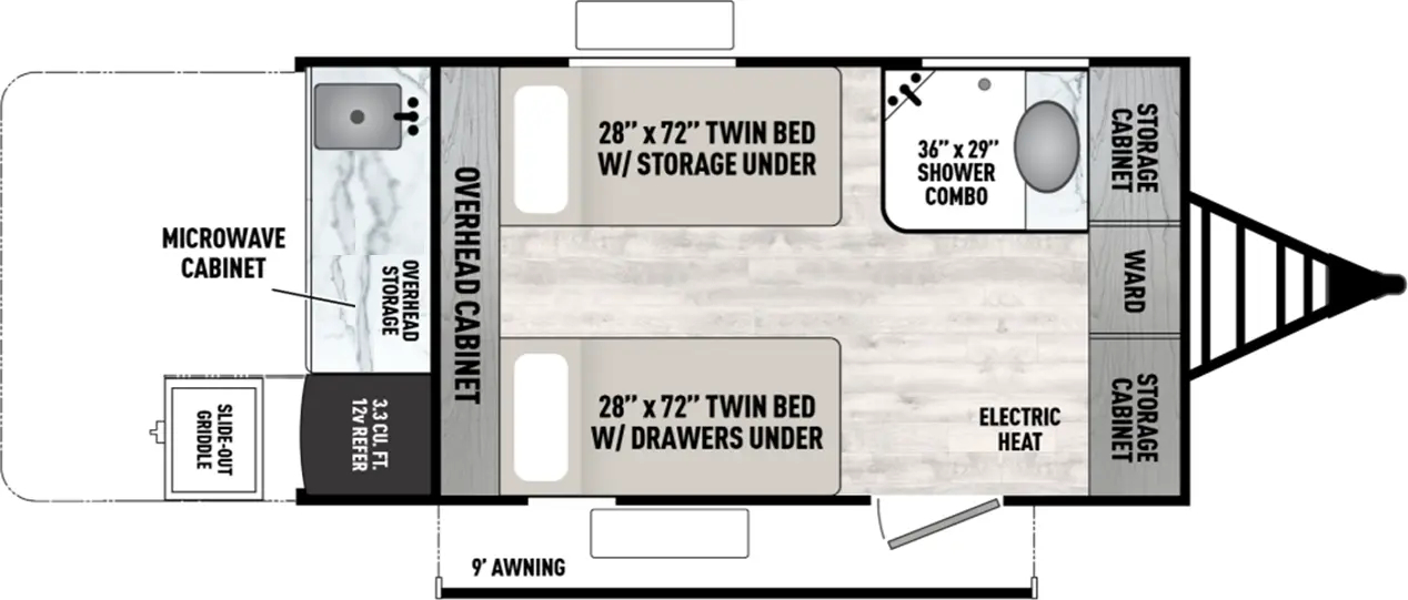 2025 Forest River Viking 11000ROK floorplan