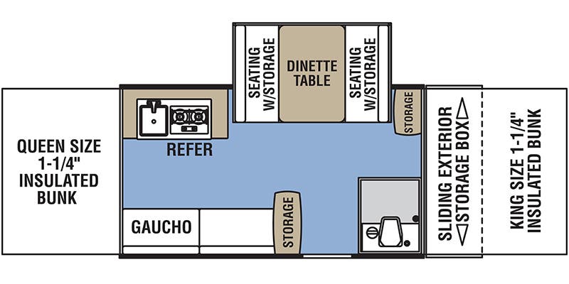 2020 Coachmen Clipper Classic 1285 SST floorplan