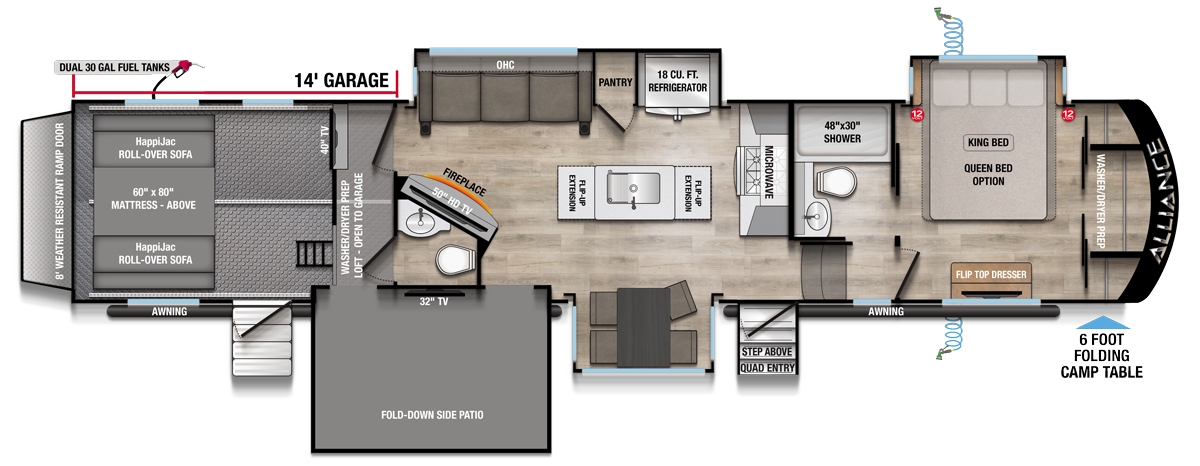2025 ALLIANCE 42V14 - Floorplan 1