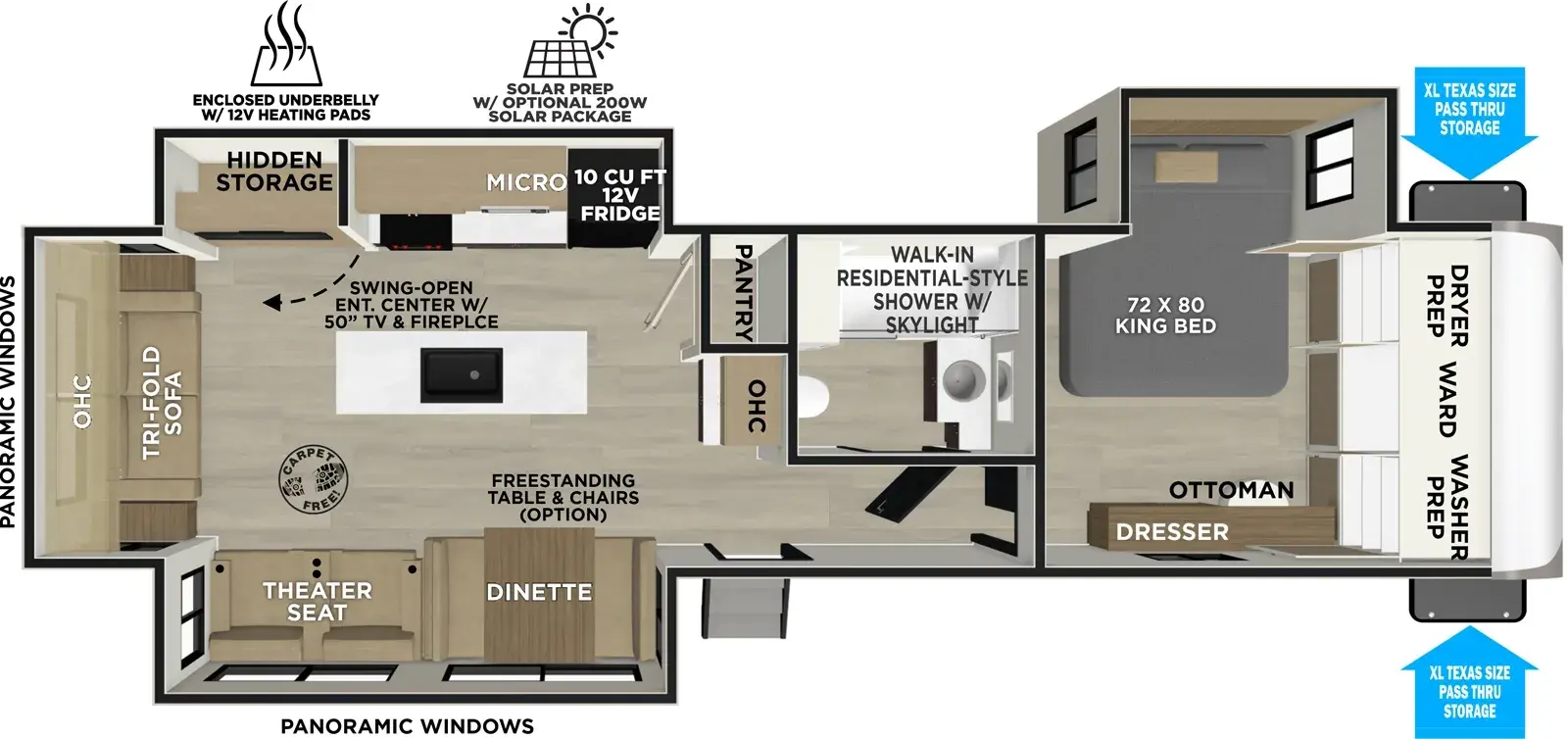 2027 FOREST RIVER 308RL - Floorplan 1