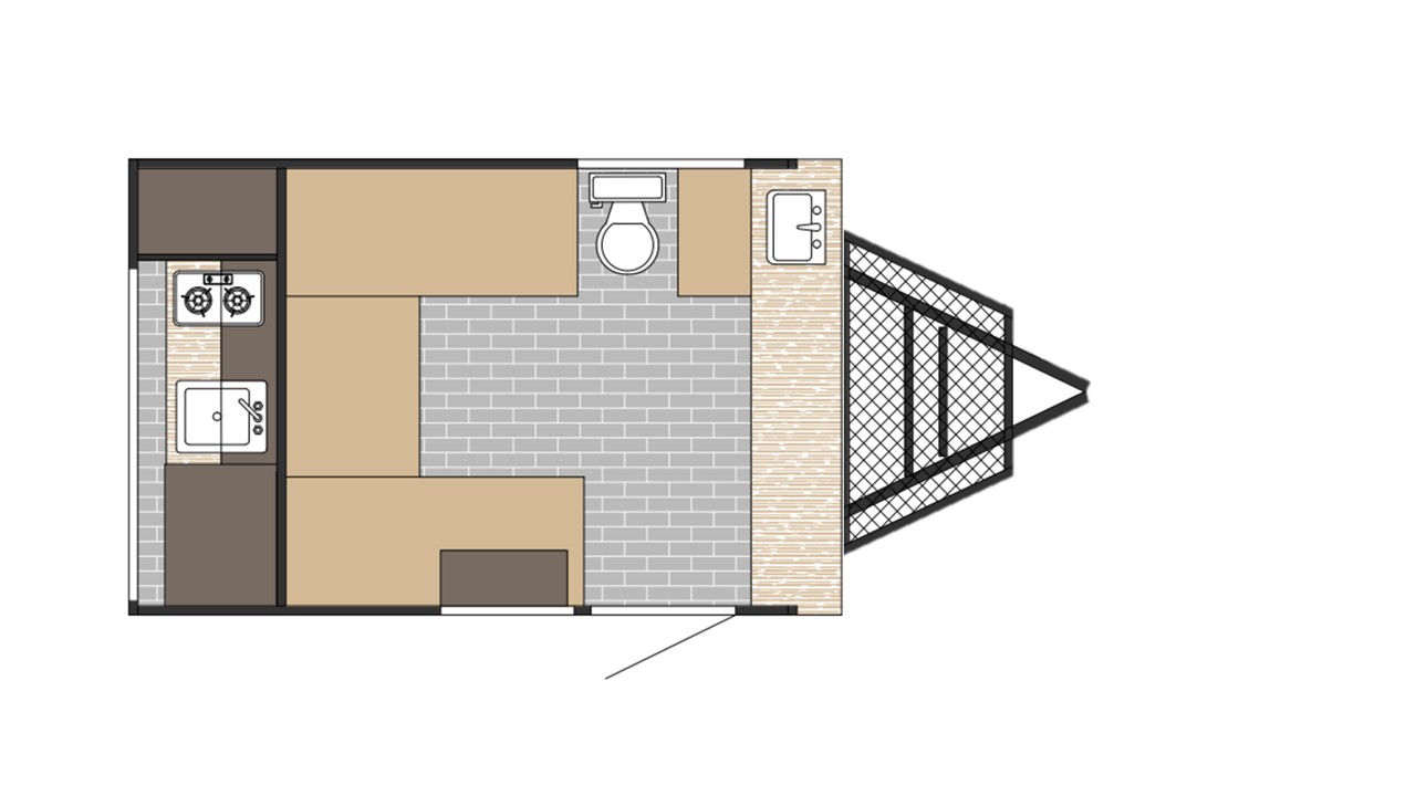 2022 Sunset Park SUNRAY 129 floorplan