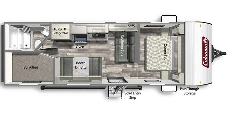 2024 Dutchmen Coleman Lantern LT 274BH floorplan