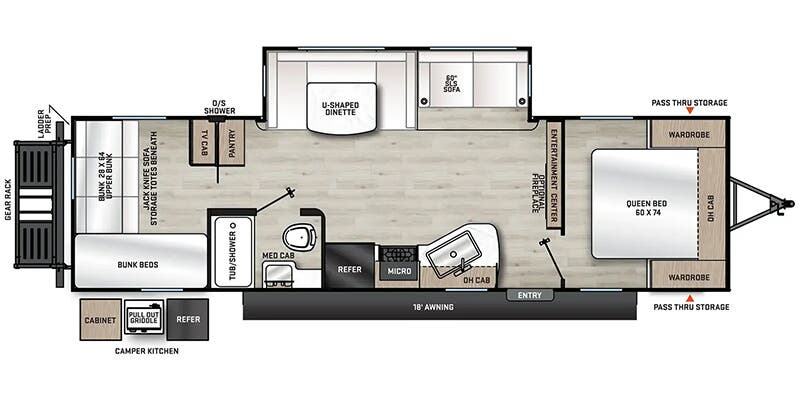 2024 FOREST RIVER CATALINA 293QBCK - Floorplan 1