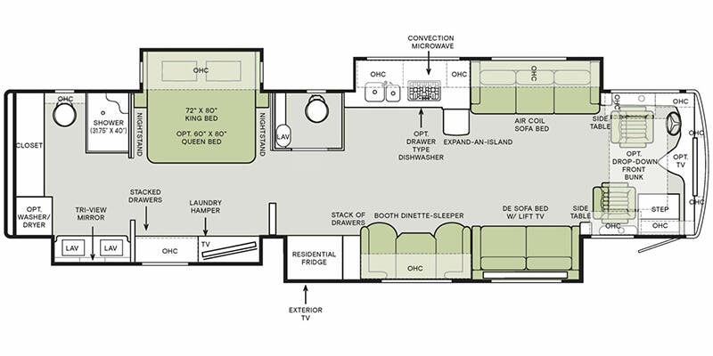 2025 TIFFIN PHAETON 40 IH - Floorplan 1