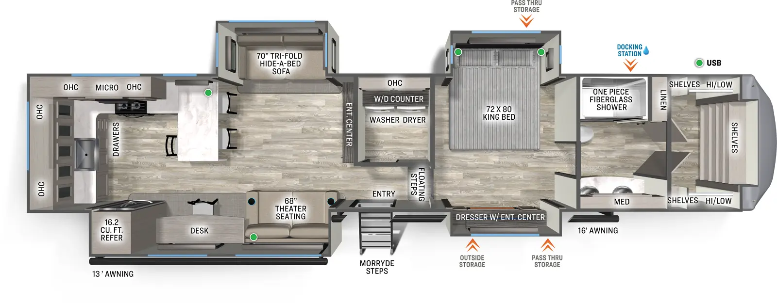 2026 FOREST RIVER 3800RK - Floorplan 1