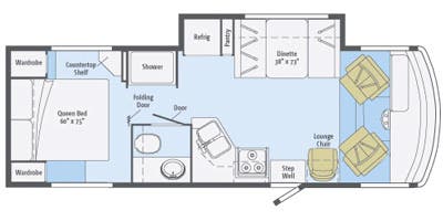 2014 Itasca Sunstar 26HE - Floorplan 1