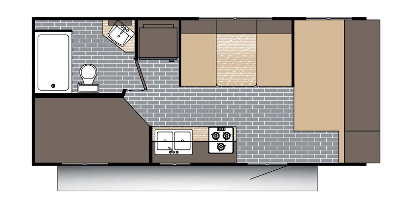 2027 Sun Lite 21DB - Floorplan 1
