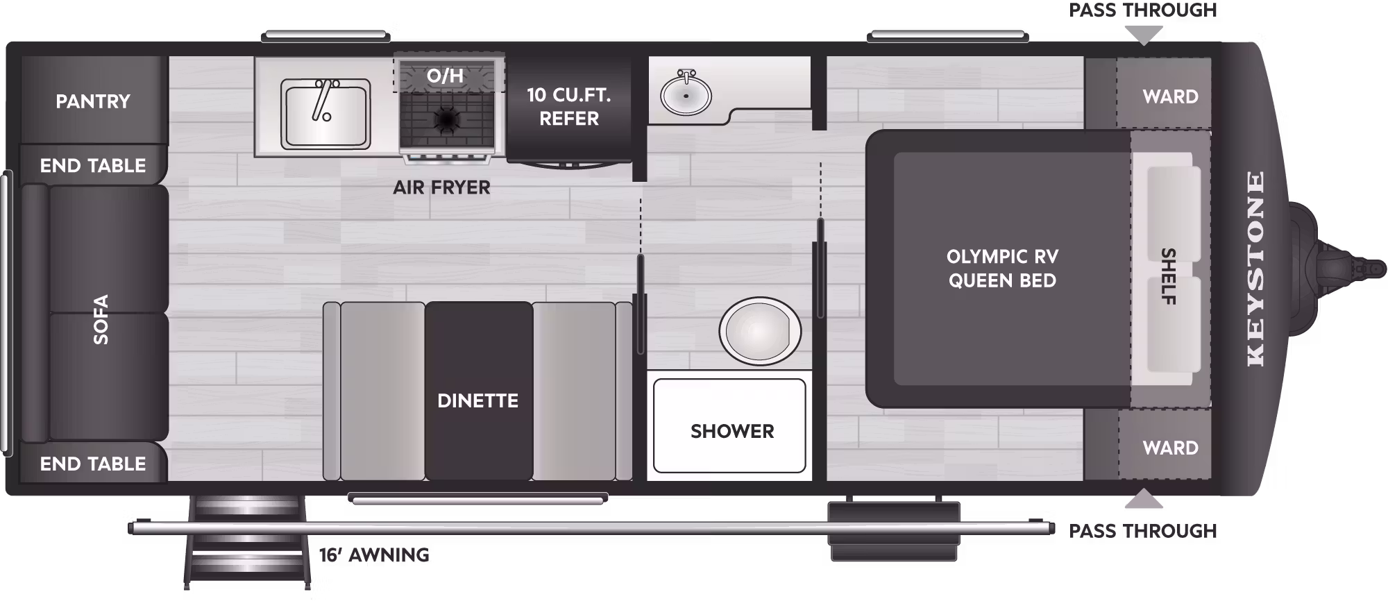 2027 KEYSTONE 210RL - Floorplan 1
