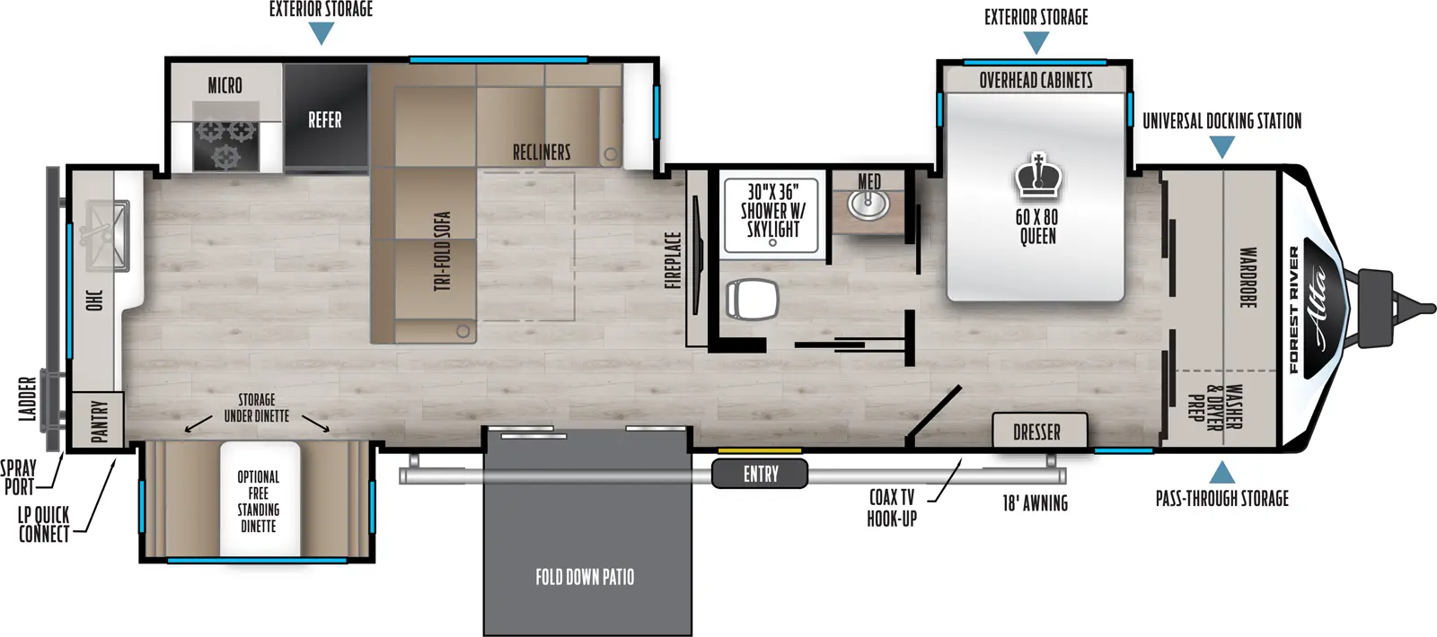 2026 EAST TO WEST 3175RK - Floorplan 1