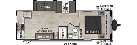 2025 KZ RV Sportsmen SE 241RKSE floorplan