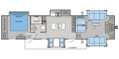2016 Jayco Pinnacle 38FLSA - Floorplan 1