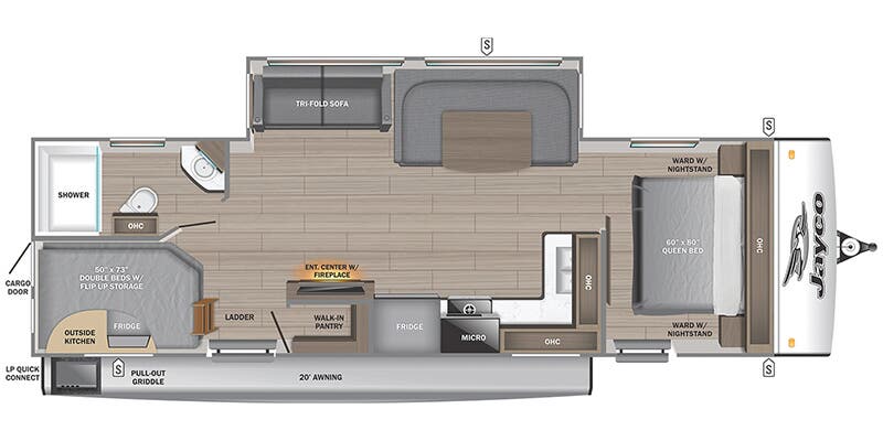 2026 JAYCO 27BH - Floorplan 1