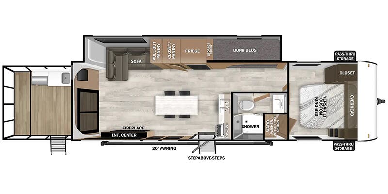 2025 FOREST RIVER 34VERANDA - Floorplan 1